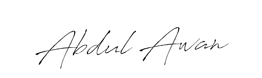 The best way (Antro_Vectra) to make a short signature is to pick only two or three words in your name. The name Abdul Awan include a total of six letters. For converting this name. Abdul Awan signature style 6 images and pictures png