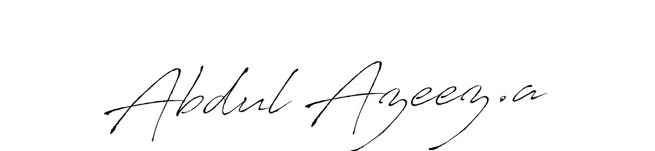 Create a beautiful signature design for name Abdul Azeez.a. With this signature (Antro_Vectra) fonts, you can make a handwritten signature for free. Abdul Azeez.a signature style 6 images and pictures png