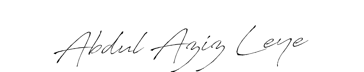 Antro_Vectra is a professional signature style that is perfect for those who want to add a touch of class to their signature. It is also a great choice for those who want to make their signature more unique. Get Abdul Aziz Leye name to fancy signature for free. Abdul Aziz Leye signature style 6 images and pictures png