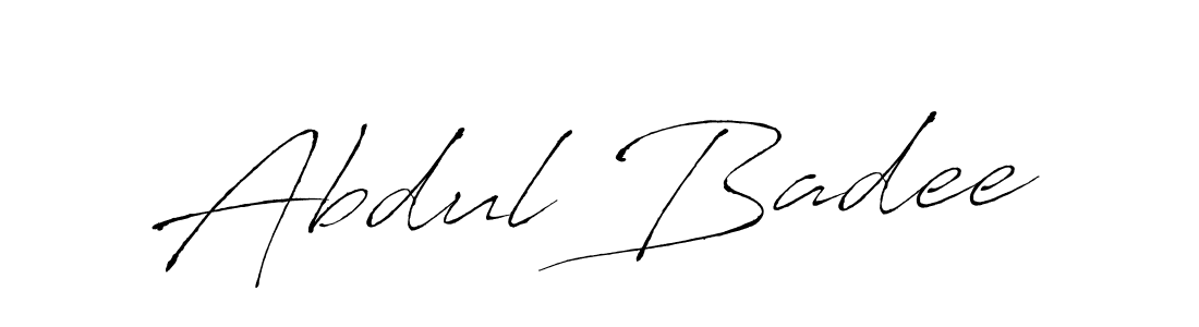 The best way (Antro_Vectra) to make a short signature is to pick only two or three words in your name. The name Abdul Badee include a total of six letters. For converting this name. Abdul Badee signature style 6 images and pictures png