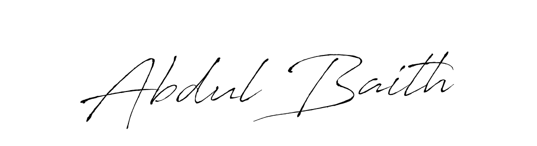 The best way (Antro_Vectra) to make a short signature is to pick only two or three words in your name. The name Abdul Baith include a total of six letters. For converting this name. Abdul Baith signature style 6 images and pictures png