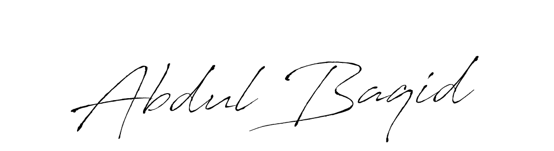 Design your own signature with our free online signature maker. With this signature software, you can create a handwritten (Antro_Vectra) signature for name Abdul Baqid. Abdul Baqid signature style 6 images and pictures png