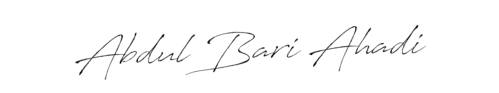 You can use this online signature creator to create a handwritten signature for the name Abdul Bari Ahadi. This is the best online autograph maker. Abdul Bari Ahadi signature style 6 images and pictures png