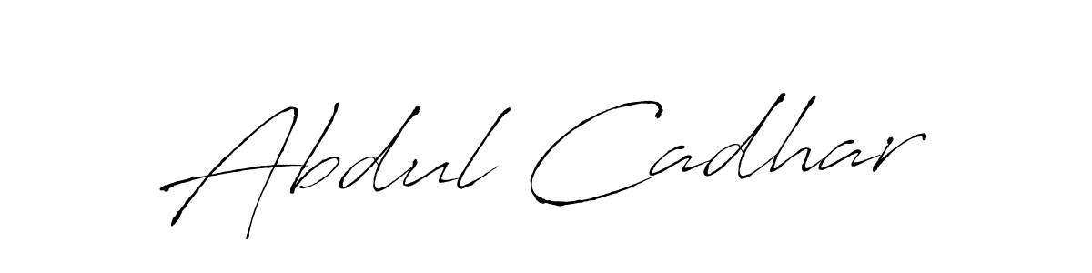 This is the best signature style for the Abdul Cadhar name. Also you like these signature font (Antro_Vectra). Mix name signature. Abdul Cadhar signature style 6 images and pictures png