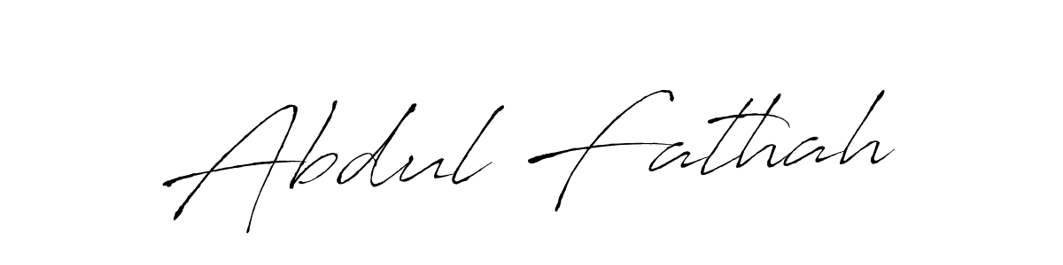 How to make Abdul Fathah name signature. Use Antro_Vectra style for creating short signs online. This is the latest handwritten sign. Abdul Fathah signature style 6 images and pictures png