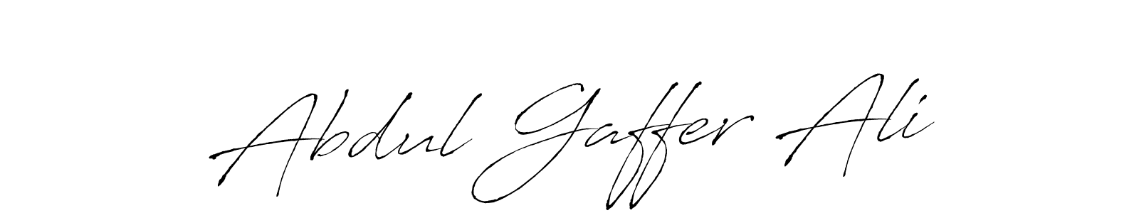 How to make Abdul Gaffer Ali signature? Antro_Vectra is a professional autograph style. Create handwritten signature for Abdul Gaffer Ali name. Abdul Gaffer Ali signature style 6 images and pictures png