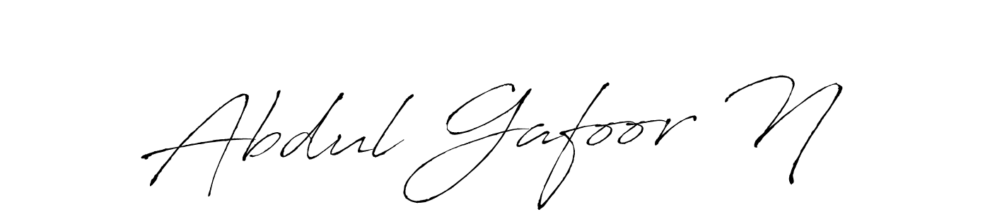 Make a beautiful signature design for name Abdul Gafoor N. With this signature (Antro_Vectra) style, you can create a handwritten signature for free. Abdul Gafoor N signature style 6 images and pictures png
