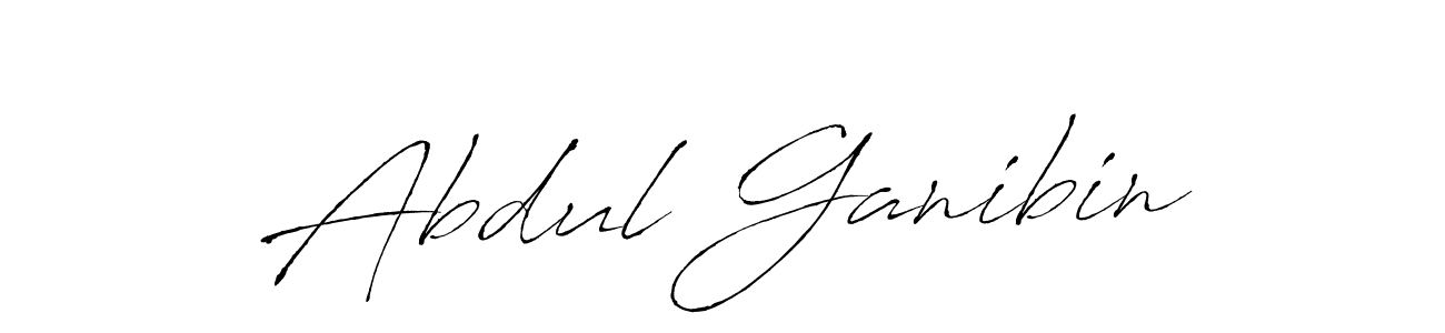 Create a beautiful signature design for name Abdul Ganibin. With this signature (Antro_Vectra) fonts, you can make a handwritten signature for free. Abdul Ganibin signature style 6 images and pictures png