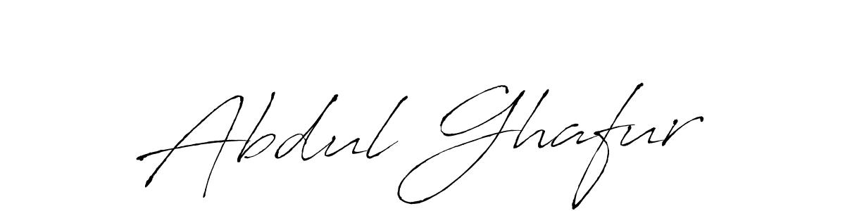 How to make Abdul Ghafur name signature. Use Antro_Vectra style for creating short signs online. This is the latest handwritten sign. Abdul Ghafur signature style 6 images and pictures png