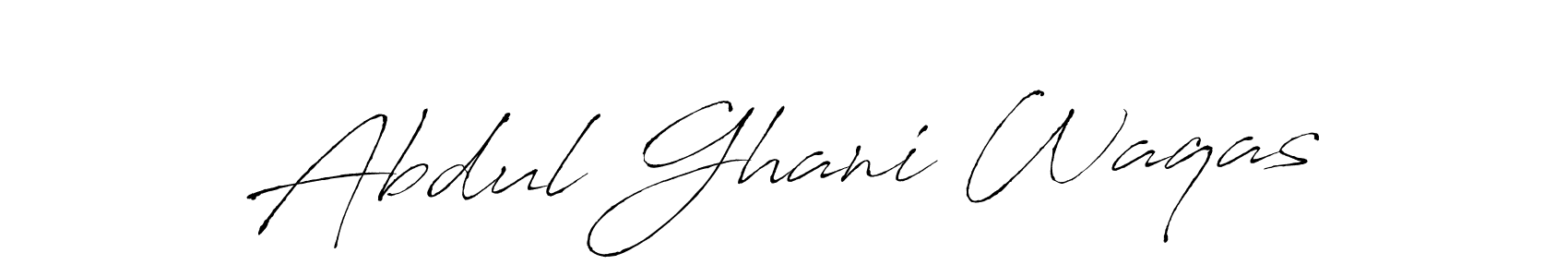 Use a signature maker to create a handwritten signature online. With this signature software, you can design (Antro_Vectra) your own signature for name Abdul Ghani Waqas. Abdul Ghani Waqas signature style 6 images and pictures png