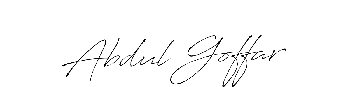 The best way (Antro_Vectra) to make a short signature is to pick only two or three words in your name. The name Abdul Goffar include a total of six letters. For converting this name. Abdul Goffar signature style 6 images and pictures png