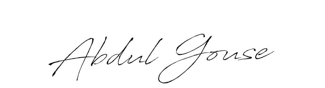 How to make Abdul Gouse name signature. Use Antro_Vectra style for creating short signs online. This is the latest handwritten sign. Abdul Gouse signature style 6 images and pictures png
