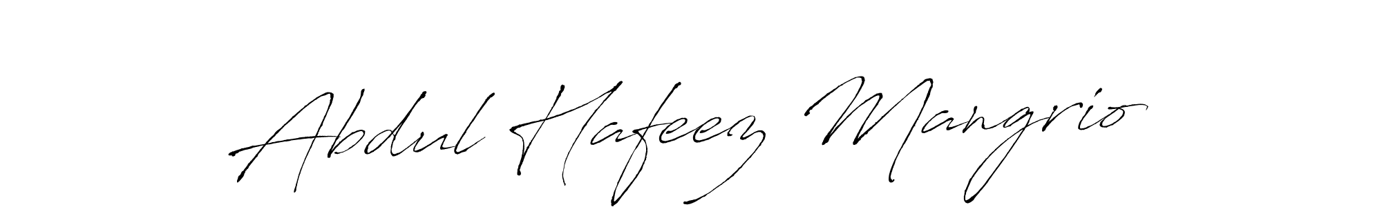 This is the best signature style for the Abdul Hafeez Mangrio name. Also you like these signature font (Antro_Vectra). Mix name signature. Abdul Hafeez Mangrio signature style 6 images and pictures png