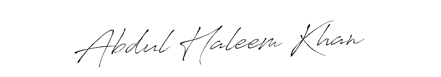 Make a beautiful signature design for name Abdul Haleem Khan. With this signature (Antro_Vectra) style, you can create a handwritten signature for free. Abdul Haleem Khan signature style 6 images and pictures png