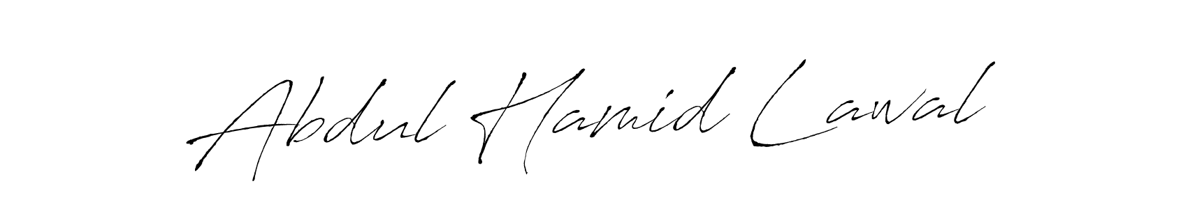 Make a beautiful signature design for name Abdul Hamid Lawal. With this signature (Antro_Vectra) style, you can create a handwritten signature for free. Abdul Hamid Lawal signature style 6 images and pictures png