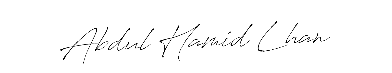 Create a beautiful signature design for name Abdul Hamid Lhan. With this signature (Antro_Vectra) fonts, you can make a handwritten signature for free. Abdul Hamid Lhan signature style 6 images and pictures png