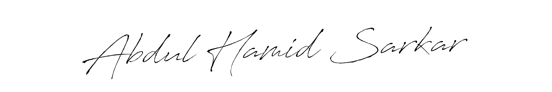 Create a beautiful signature design for name Abdul Hamid Sarkar. With this signature (Antro_Vectra) fonts, you can make a handwritten signature for free. Abdul Hamid Sarkar signature style 6 images and pictures png