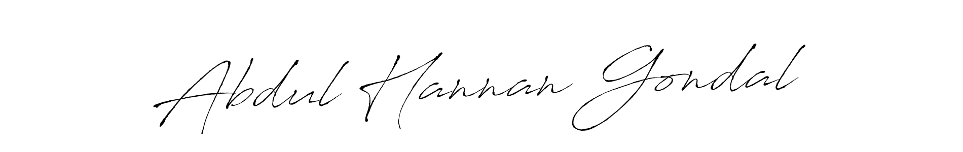 Abdul Hannan Gondal stylish signature style. Best Handwritten Sign (Antro_Vectra) for my name. Handwritten Signature Collection Ideas for my name Abdul Hannan Gondal. Abdul Hannan Gondal signature style 6 images and pictures png