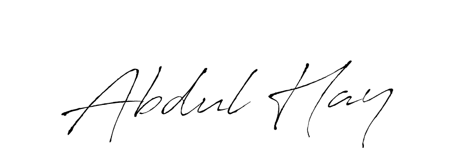 How to make Abdul Hay name signature. Use Antro_Vectra style for creating short signs online. This is the latest handwritten sign. Abdul Hay signature style 6 images and pictures png