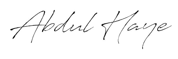 Make a beautiful signature design for name Abdul Haye. With this signature (Antro_Vectra) style, you can create a handwritten signature for free. Abdul Haye signature style 6 images and pictures png