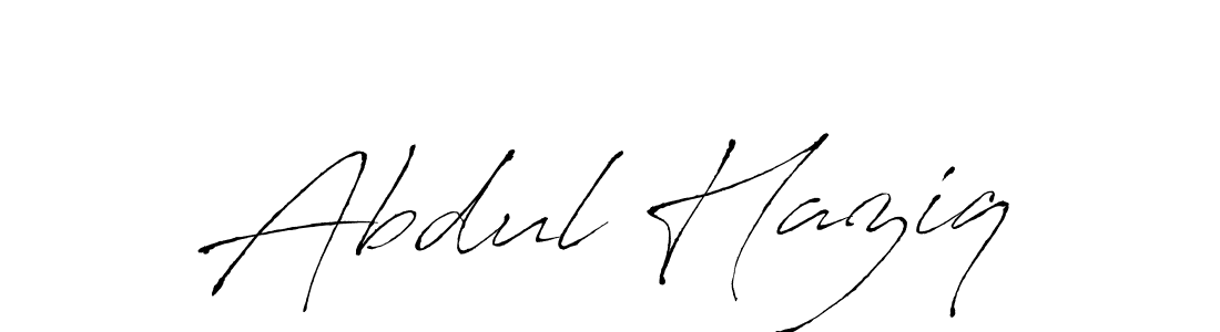 Make a beautiful signature design for name Abdul Haziq. With this signature (Antro_Vectra) style, you can create a handwritten signature for free. Abdul Haziq signature style 6 images and pictures png