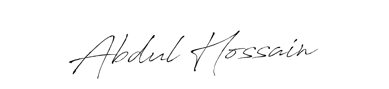 Use a signature maker to create a handwritten signature online. With this signature software, you can design (Antro_Vectra) your own signature for name Abdul Hossain. Abdul Hossain signature style 6 images and pictures png