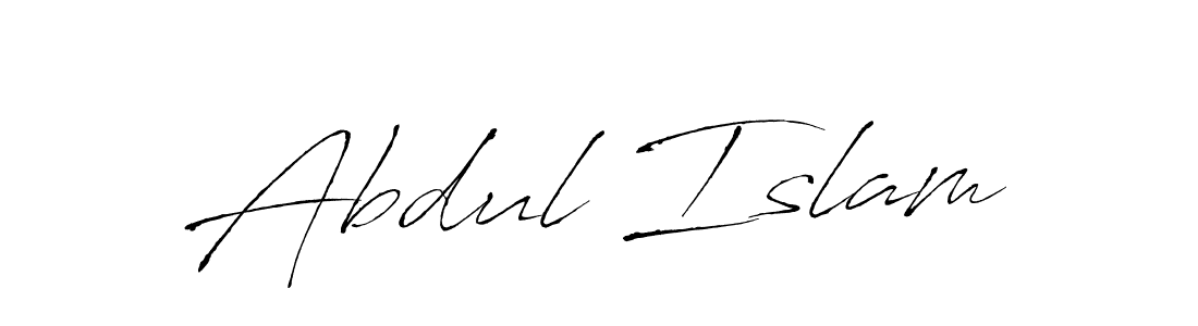 Abdul Islam stylish signature style. Best Handwritten Sign (Antro_Vectra) for my name. Handwritten Signature Collection Ideas for my name Abdul Islam. Abdul Islam signature style 6 images and pictures png
