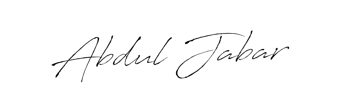 How to make Abdul Jabar name signature. Use Antro_Vectra style for creating short signs online. This is the latest handwritten sign. Abdul Jabar signature style 6 images and pictures png