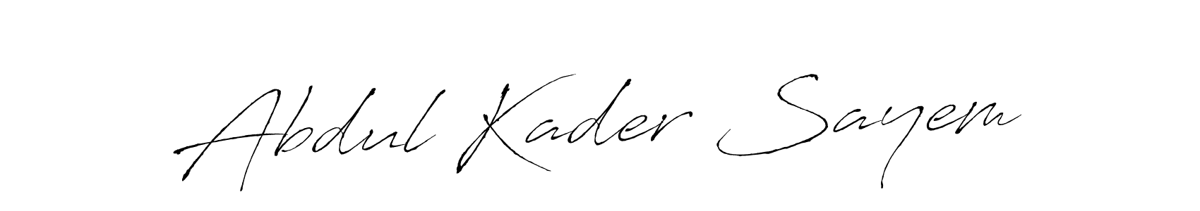 Also we have Abdul Kader Sayem name is the best signature style. Create professional handwritten signature collection using Antro_Vectra autograph style. Abdul Kader Sayem signature style 6 images and pictures png