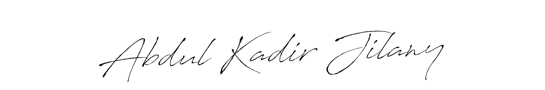 Make a beautiful signature design for name Abdul Kadir Jilany. With this signature (Antro_Vectra) style, you can create a handwritten signature for free. Abdul Kadir Jilany signature style 6 images and pictures png