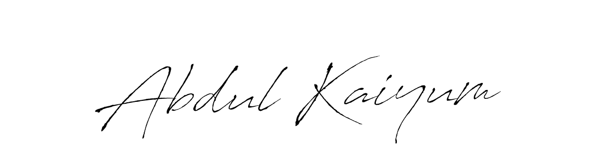 Abdul Kaiyum stylish signature style. Best Handwritten Sign (Antro_Vectra) for my name. Handwritten Signature Collection Ideas for my name Abdul Kaiyum. Abdul Kaiyum signature style 6 images and pictures png