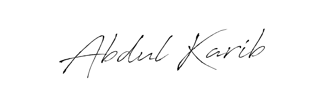 Create a beautiful signature design for name Abdul Karib. With this signature (Antro_Vectra) fonts, you can make a handwritten signature for free. Abdul Karib signature style 6 images and pictures png