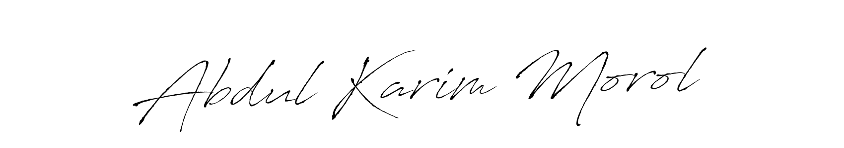 This is the best signature style for the Abdul Karim Morol name. Also you like these signature font (Antro_Vectra). Mix name signature. Abdul Karim Morol signature style 6 images and pictures png