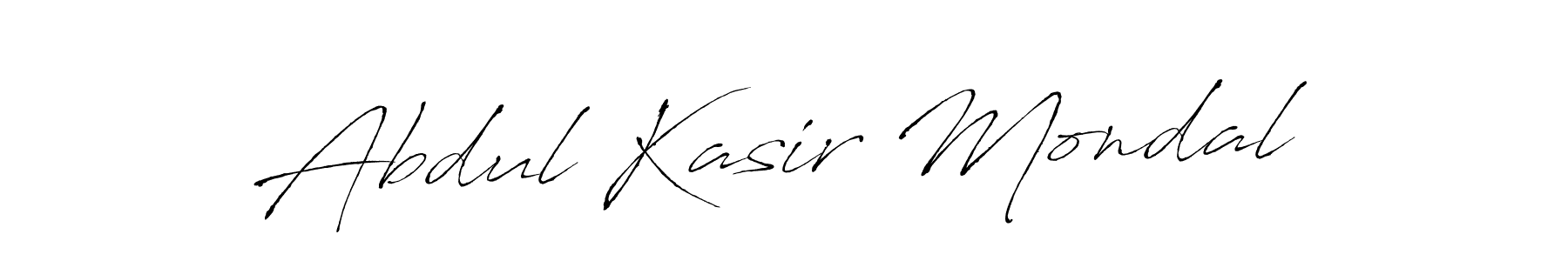 How to make Abdul Kasir Mondal name signature. Use Antro_Vectra style for creating short signs online. This is the latest handwritten sign. Abdul Kasir Mondal signature style 6 images and pictures png