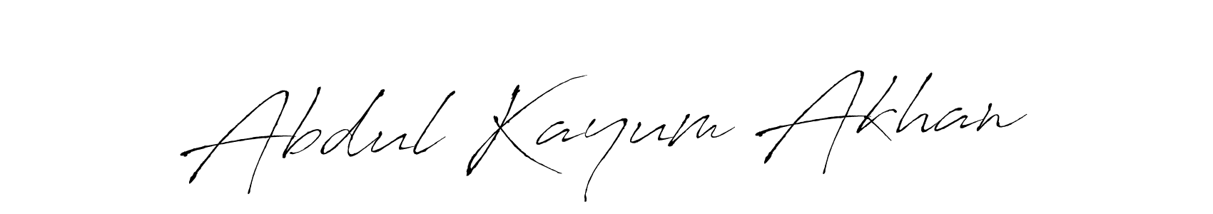 Use a signature maker to create a handwritten signature online. With this signature software, you can design (Antro_Vectra) your own signature for name Abdul Kayum Akhan. Abdul Kayum Akhan signature style 6 images and pictures png