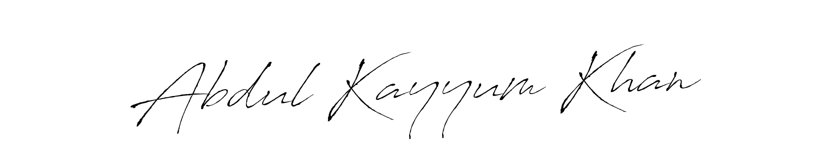 Use a signature maker to create a handwritten signature online. With this signature software, you can design (Antro_Vectra) your own signature for name Abdul Kayyum Khan. Abdul Kayyum Khan signature style 6 images and pictures png