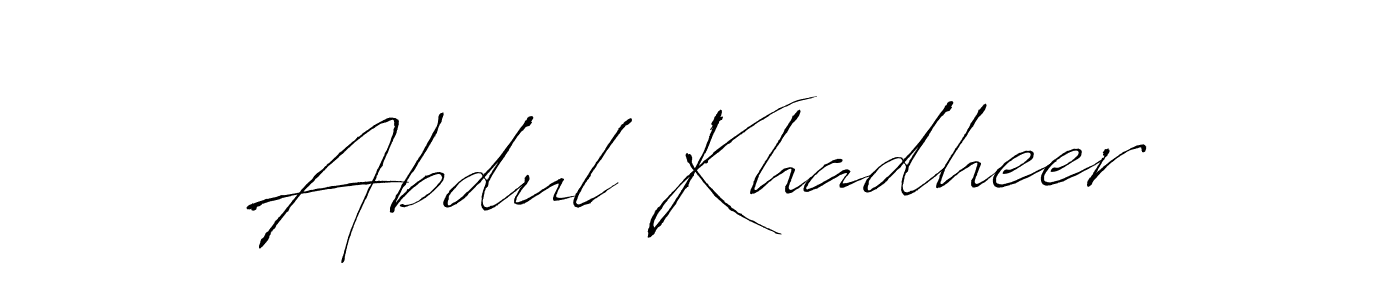 Design your own signature with our free online signature maker. With this signature software, you can create a handwritten (Antro_Vectra) signature for name Abdul Khadheer. Abdul Khadheer signature style 6 images and pictures png