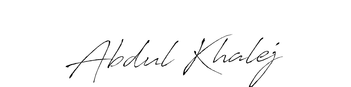 Make a beautiful signature design for name Abdul Khalej. With this signature (Antro_Vectra) style, you can create a handwritten signature for free. Abdul Khalej signature style 6 images and pictures png