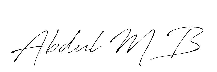 Also we have Abdul M B name is the best signature style. Create professional handwritten signature collection using Antro_Vectra autograph style. Abdul M B signature style 6 images and pictures png