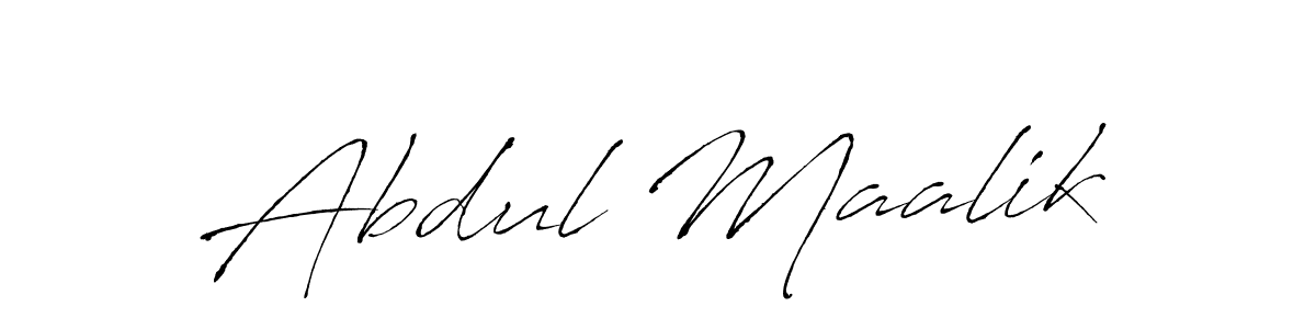 Abdul Maalik stylish signature style. Best Handwritten Sign (Antro_Vectra) for my name. Handwritten Signature Collection Ideas for my name Abdul Maalik. Abdul Maalik signature style 6 images and pictures png