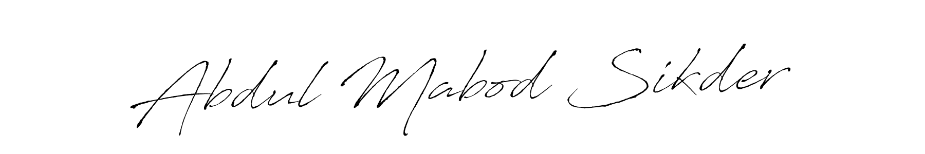 Antro_Vectra is a professional signature style that is perfect for those who want to add a touch of class to their signature. It is also a great choice for those who want to make their signature more unique. Get Abdul Mabod Sikder name to fancy signature for free. Abdul Mabod Sikder signature style 6 images and pictures png