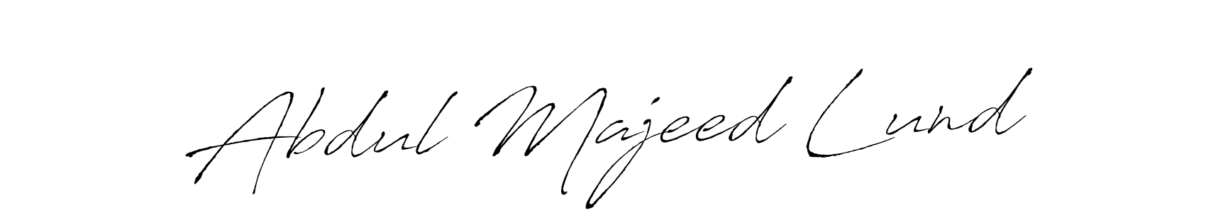 Abdul Majeed Lund stylish signature style. Best Handwritten Sign (Antro_Vectra) for my name. Handwritten Signature Collection Ideas for my name Abdul Majeed Lund. Abdul Majeed Lund signature style 6 images and pictures png