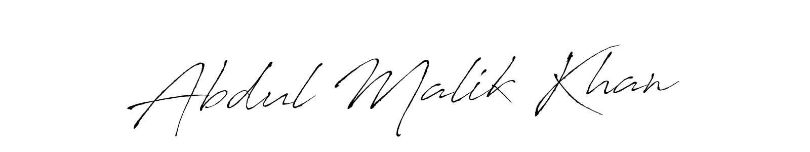 Abdul Malik Khan stylish signature style. Best Handwritten Sign (Antro_Vectra) for my name. Handwritten Signature Collection Ideas for my name Abdul Malik Khan. Abdul Malik Khan signature style 6 images and pictures png