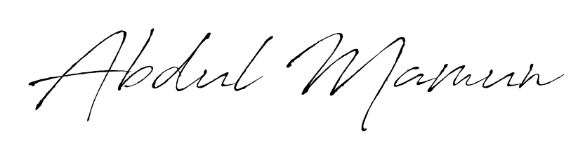 Transform the name Abdul Mamun into a signature masterpiece using Antro_Vectra font. Ideal for photographers, artists, and creators looking for watermarks. Abdul Mamun signature style 6 images and pictures png
