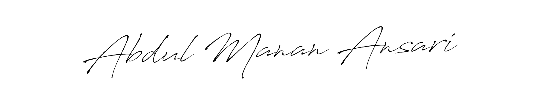 Make a short Abdul Manan Ansari signature style. Manage your documents anywhere anytime using Antro_Vectra. Create and add eSignatures, submit forms, share and send files easily. Abdul Manan Ansari signature style 6 images and pictures png