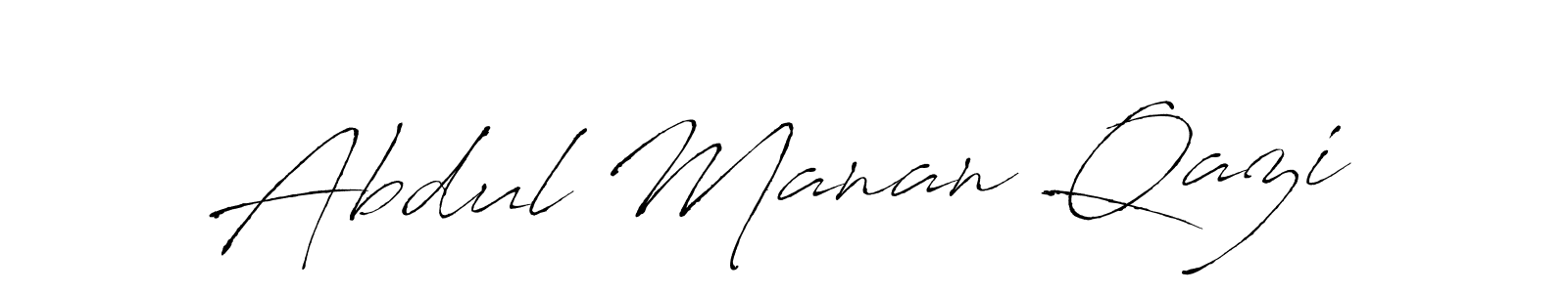 Abdul Manan Qazi stylish signature style. Best Handwritten Sign (Antro_Vectra) for my name. Handwritten Signature Collection Ideas for my name Abdul Manan Qazi. Abdul Manan Qazi signature style 6 images and pictures png