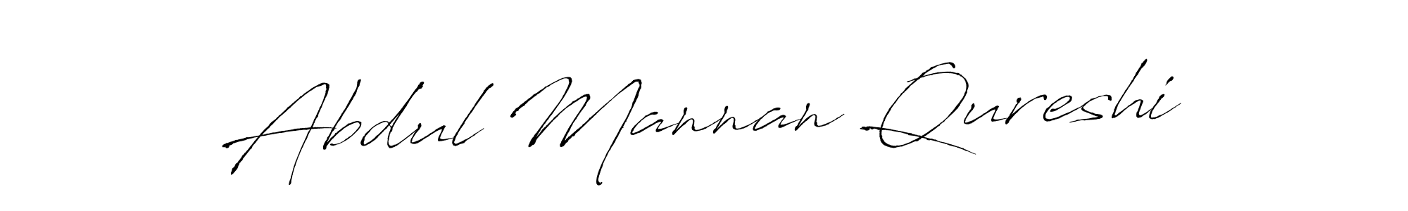 Abdul Mannan Qureshi stylish signature style. Best Handwritten Sign (Antro_Vectra) for my name. Handwritten Signature Collection Ideas for my name Abdul Mannan Qureshi. Abdul Mannan Qureshi signature style 6 images and pictures png