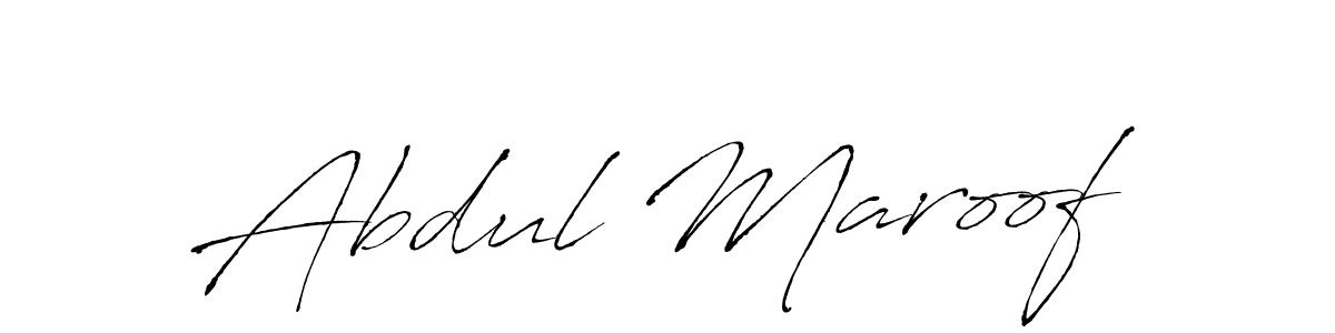 Design your own signature with our free online signature maker. With this signature software, you can create a handwritten (Antro_Vectra) signature for name Abdul Maroof. Abdul Maroof signature style 6 images and pictures png