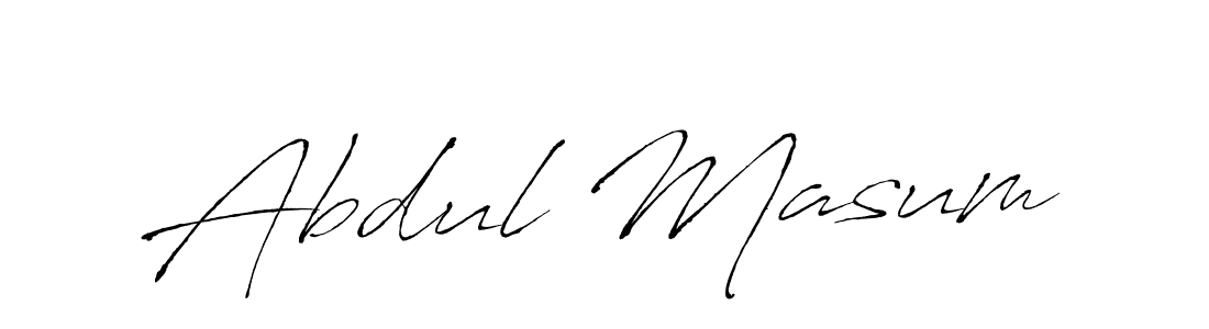 How to make Abdul Masum name signature. Use Antro_Vectra style for creating short signs online. This is the latest handwritten sign. Abdul Masum signature style 6 images and pictures png