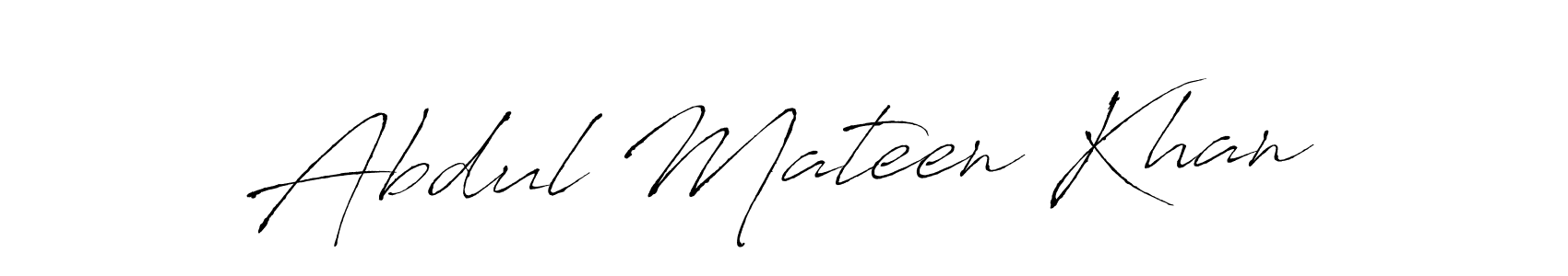 How to make Abdul Mateen Khan name signature. Use Antro_Vectra style for creating short signs online. This is the latest handwritten sign. Abdul Mateen Khan signature style 6 images and pictures png